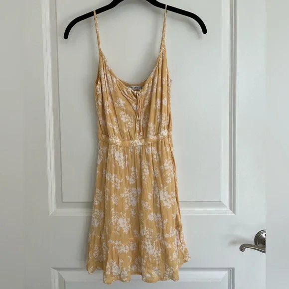 Abercrombie Yellow Mini Floral Dress - Picture 2 of 7